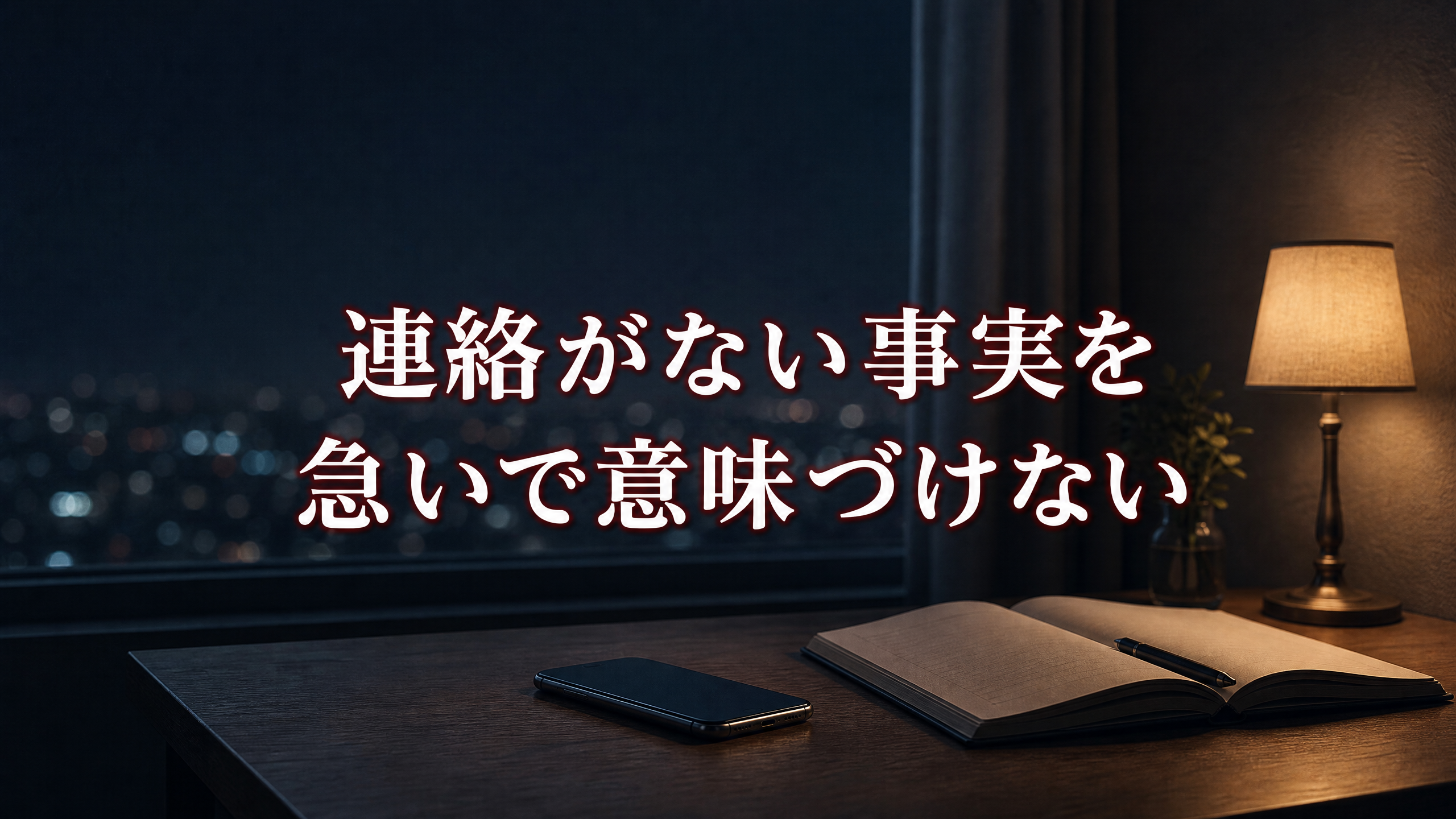 連絡がない事実を急いで意味づけない