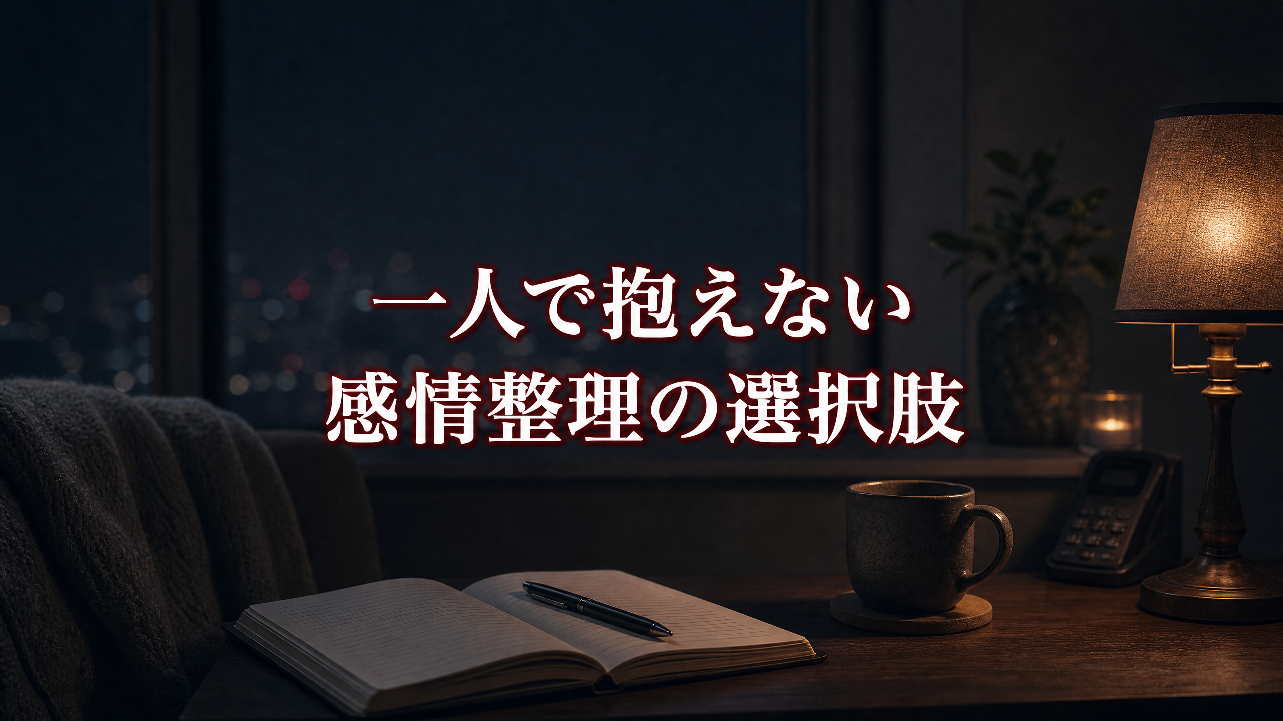 一人で抱えない感情整理の選択肢