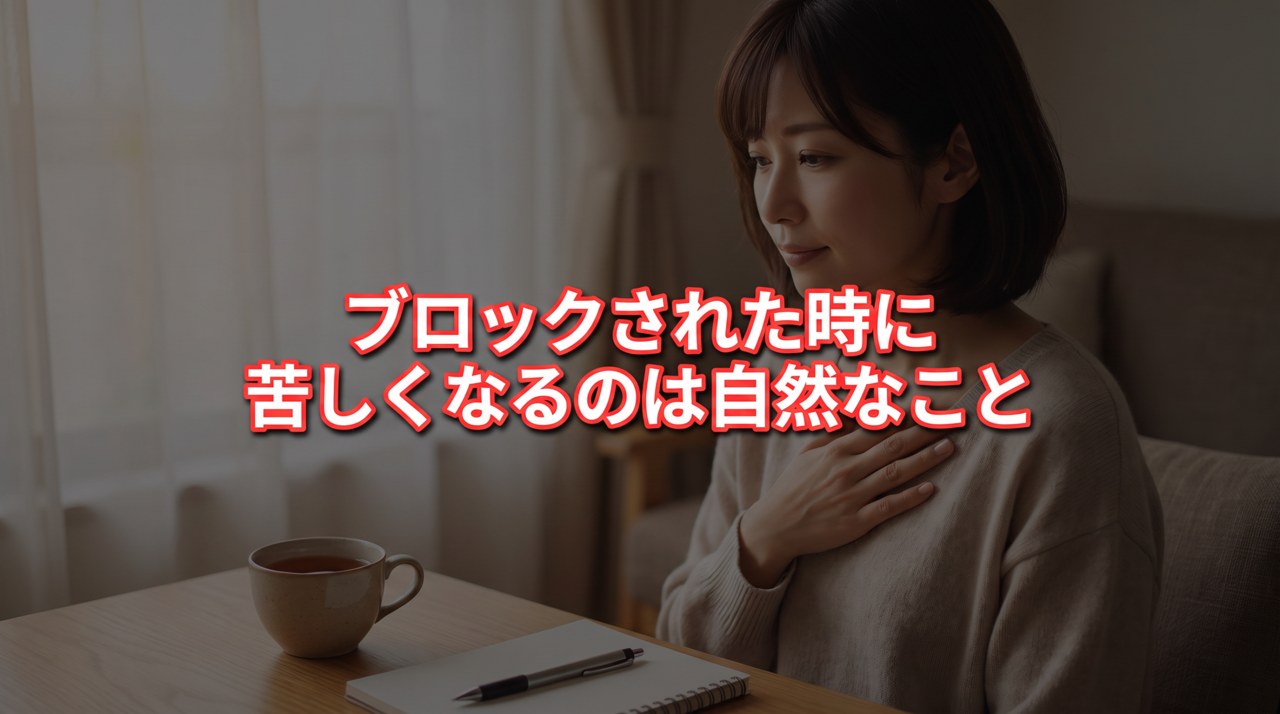 ブロックされた時に苦しくなるのは自然なこと