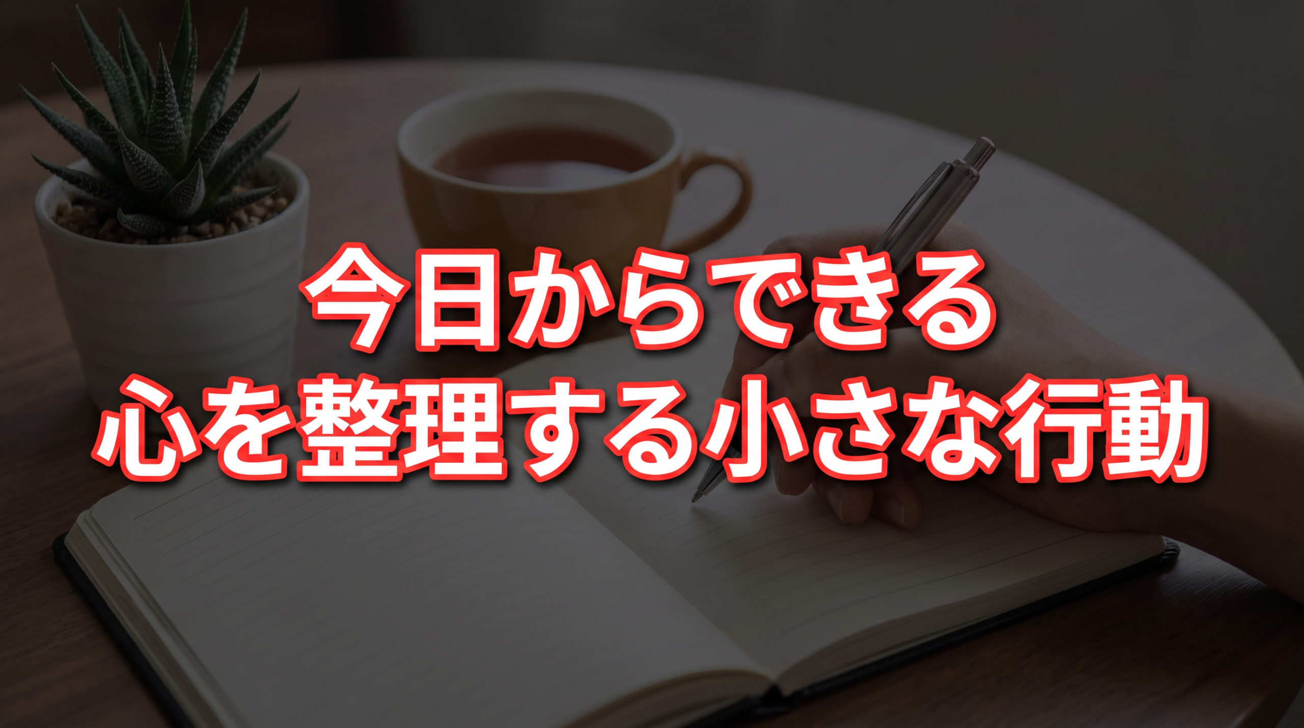 心を整理するために今日からできる小さな行動