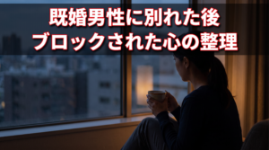 既婚男性に別れた後ブロックされた心の整理