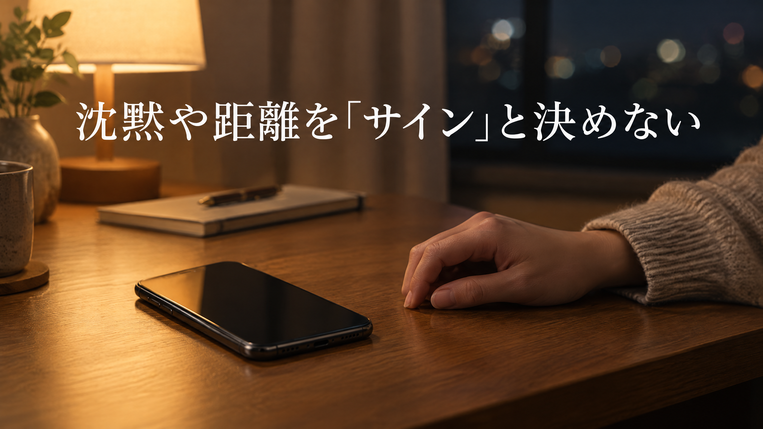 沈黙や距離を「サイン」と決めない